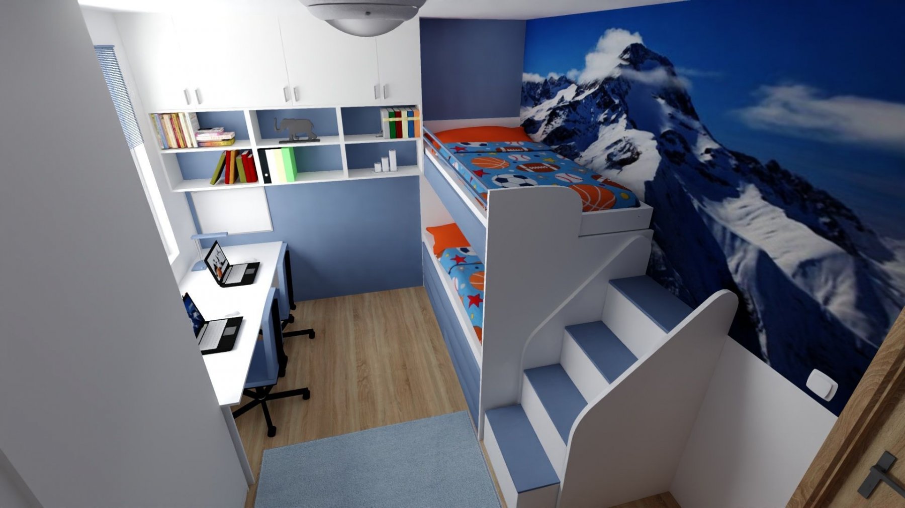 _5_detsky_pkoj_hory_basket_patrova_postel.jpg - Interiérový design & 3D vizualizace