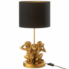 Zlatá stolní lampa J-line Hakiro 53 cm