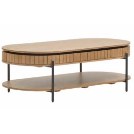 Dřevěný konferenční stolek Kave Home Licia 130 x 65 cm