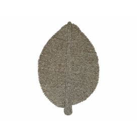 Koberec ve tvaru listu z mořské trávy Leaf - 60*90cm Chic Antique