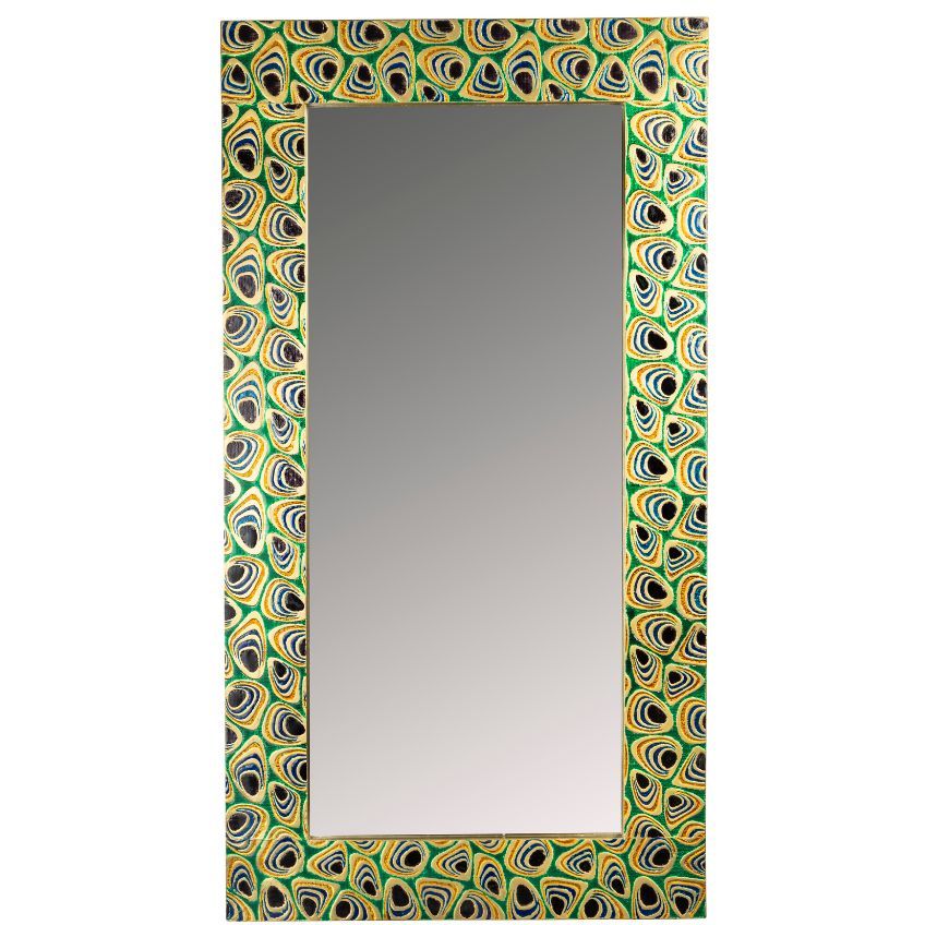 Pestrobarevné nástěnné zrcadlo DUTCHBONE Meena 110 x 60 cm - Designovynabytek.cz