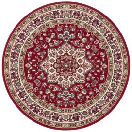 Nouristan - Hanse Home koberce Kruhový koberec Mirkan 104103 Red - 160x160 (průměr) kruh cm Mujkoberec.cz