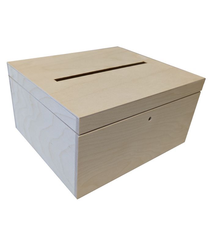   Dřevěný box na svatební dary a přání, střední, 29 x 15 x 24,5 cm\r\n - Kokiskashop.cz