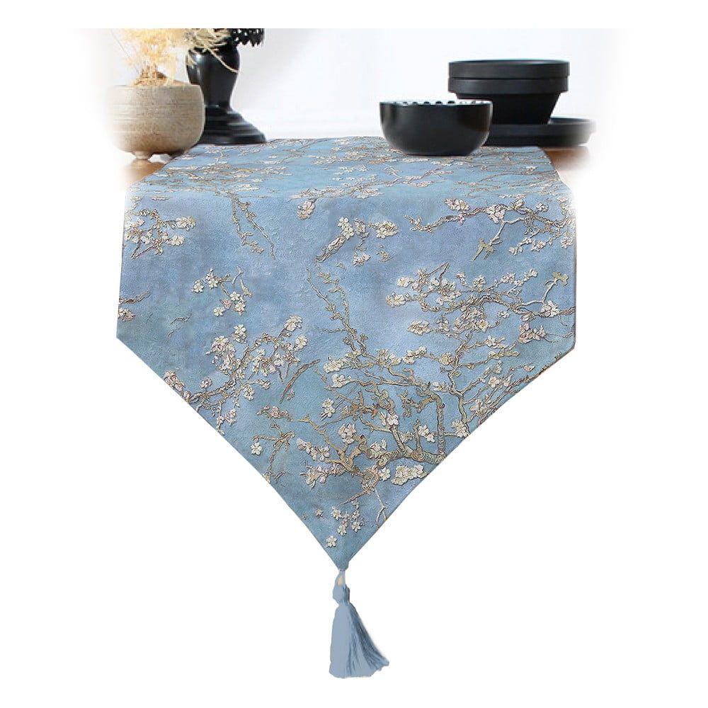Modrý běhoun na stůl 140x45 cm - Minimalist Cushion Covers - Bonami.cz