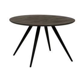 ​​​​​Dan-Form Hnědo šedý dřevěný kulatý jídelní stůl DAN-FORM Eclipse 120 cm