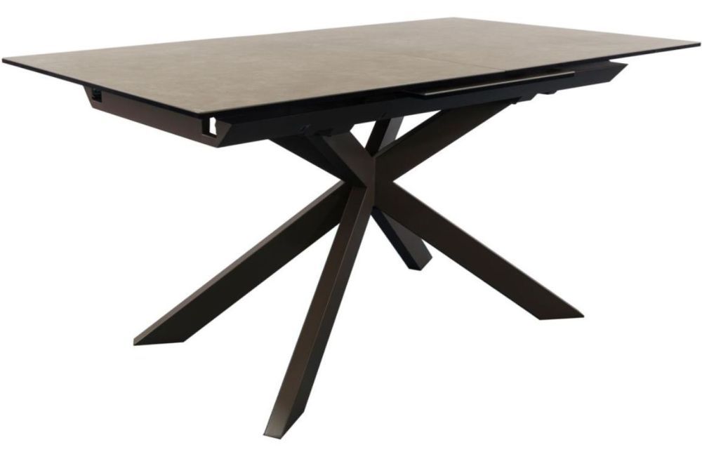 Hnědý keramický rozkládací jídelní stůl Kave Home Atminda 160/210 x 90 cm - Designovynabytek.cz