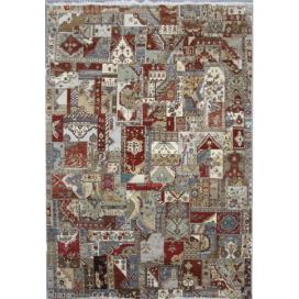 Diamond Carpets koberce Ručně vázaný kusový koberec Diamond DC-PATCH RED MULTI Rozměry koberců: 305x425 Mdum