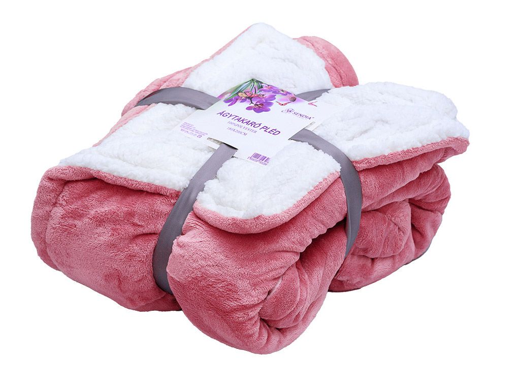 Luxusní růžová beránková deka z mikroplyše, 150x200 cm - Výprodej Povlečení