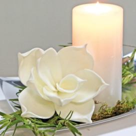 Gilde Dekorační růže, bílá, Ø 10 cm