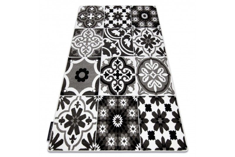 Dywany Lusczow Kusový koberec ALTER Porto květiny šedý, velikost 120x170 - Houseland.cz