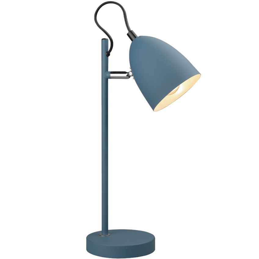 Modrá kovová stolní lampa Halo Design Yep! 37 cm - Designovynabytek.cz