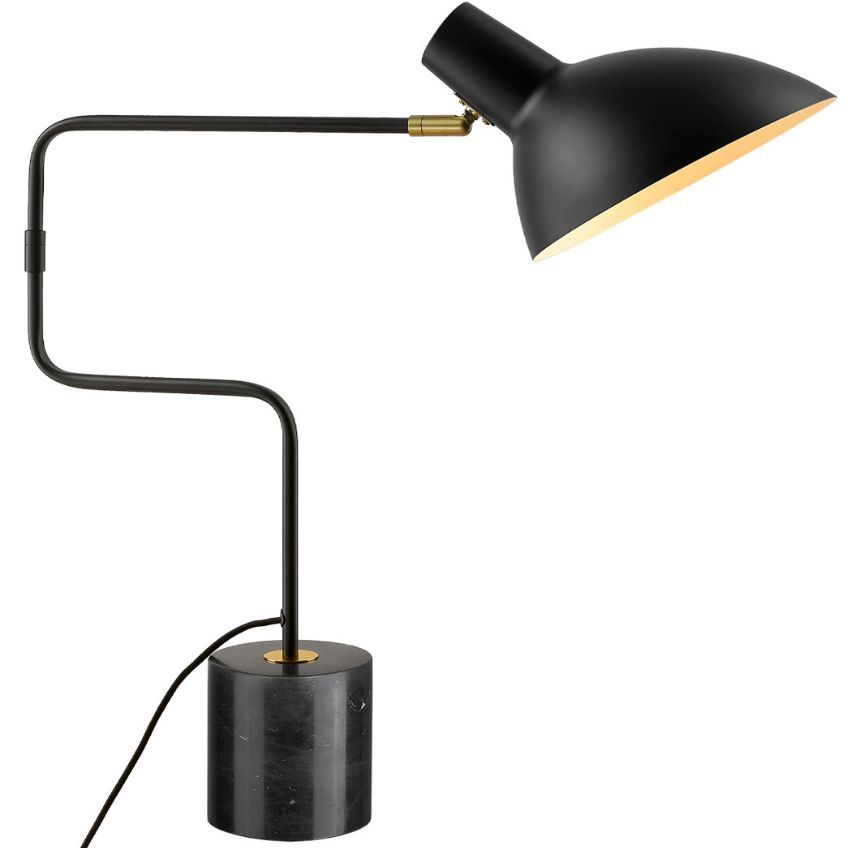 Černá kovová stolní lampa Halo Design Metropole Deluxe - Designovynabytek.cz