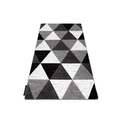 Dywany Lusczow Kusový koberec ALTER Rino trojúhelníky šedý, velikost 140x190 Houseland.cz