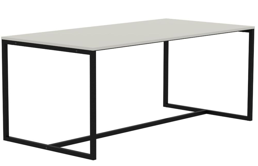 Matně bílý lakovaný jídelní stůl Tenzo Lipp 140 x 90 cm - Designovynabytek.cz