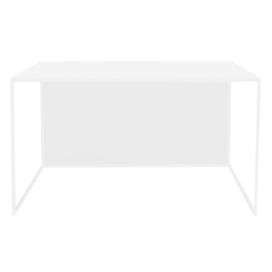 Nordic Design Bílý kovový konferenční stolek Gene 80 x 80 cm