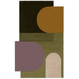 Flair Rugs koberce Kusový koberec Abstract Lozenge Green/Multi - 120x180 cm Mujkoberec.cz