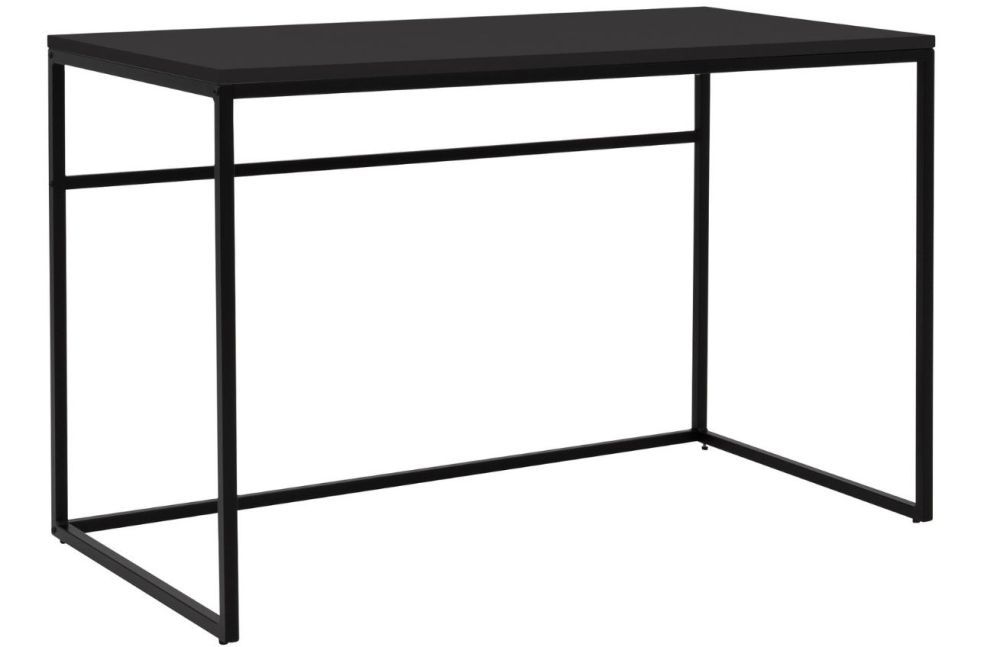Matně černý lakovaný pracovní stůl Tenzo Lipp 118 x 60 cm - Designovynabytek.cz