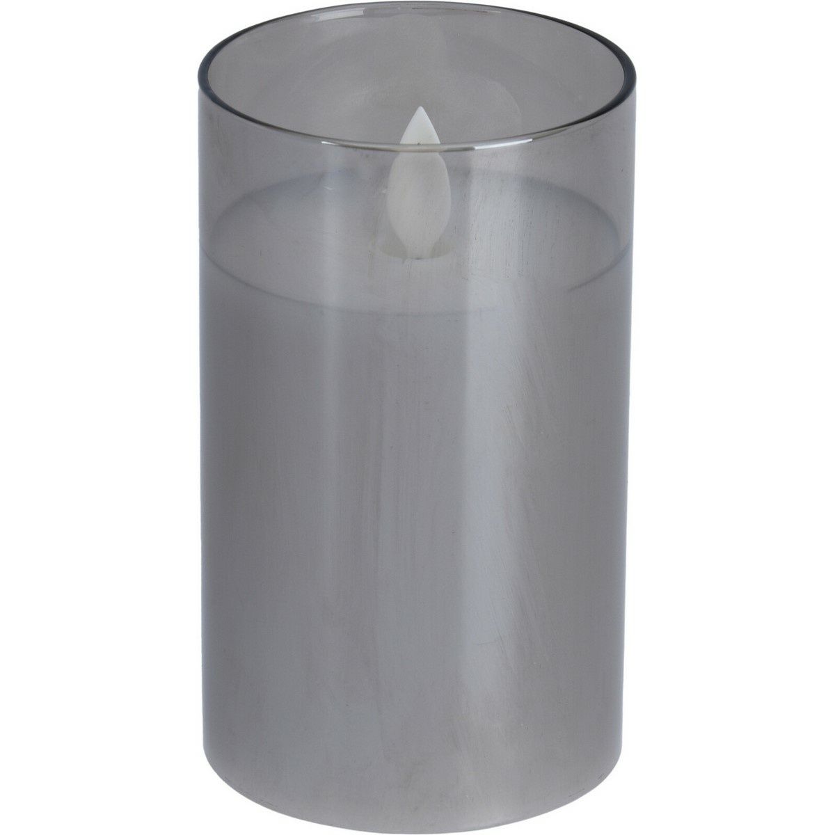 LED svíčka ve skle Agide, reálný plamen, 7,5 x 12,5 cm, teplá bílá - 4home.cz