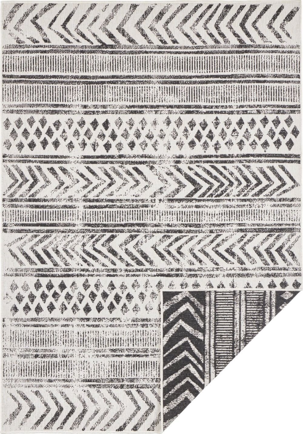 NORTHRUGS - Hanse Home koberce Kusový koberec Twin Supreme 103860 Black/Cream Rozměry koberců: 240x340 Mdum - M DUM.cz