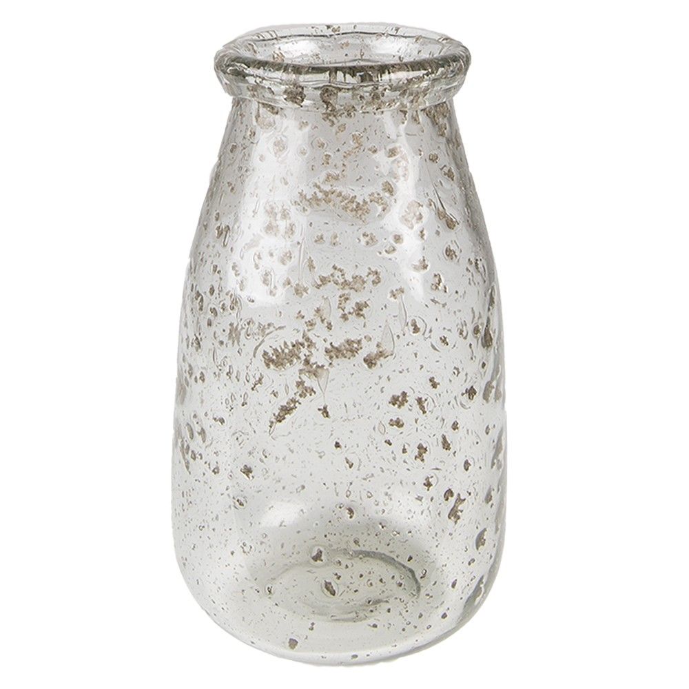 Skleněná transparentní foukaná váza Sandy - Ø 11*20 cm Clayre & Eef - LaHome - vintage dekorace