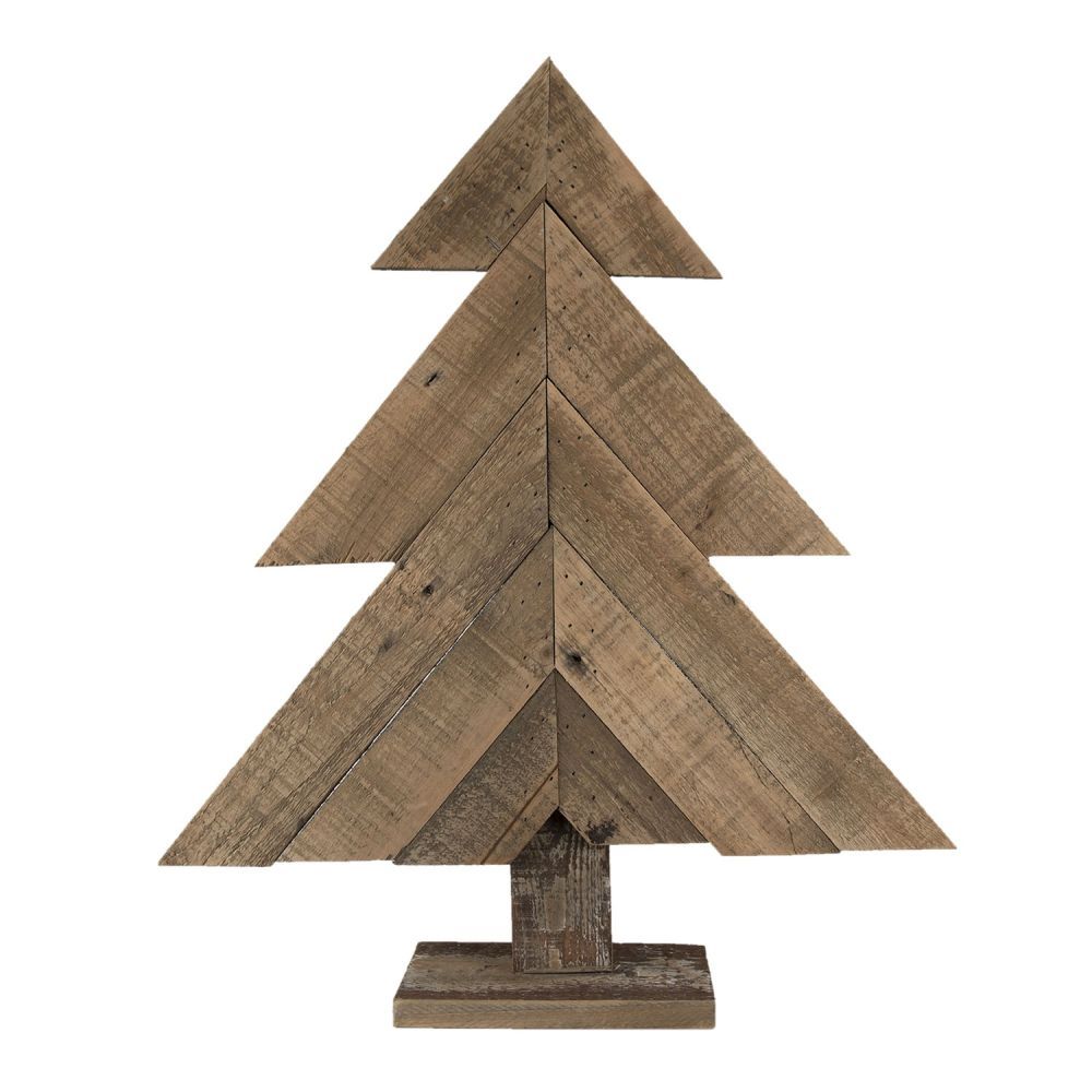 Dřevěný antik dekorační vánoční stromek - 48*10*56 cm Clayre & Eef - LaHome - vintage dekorace