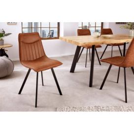 LuxD Designová židle Galinda vintage hnědá