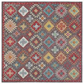 Vlněný koberec 200 x 200 cm vícebarevný FINIKE