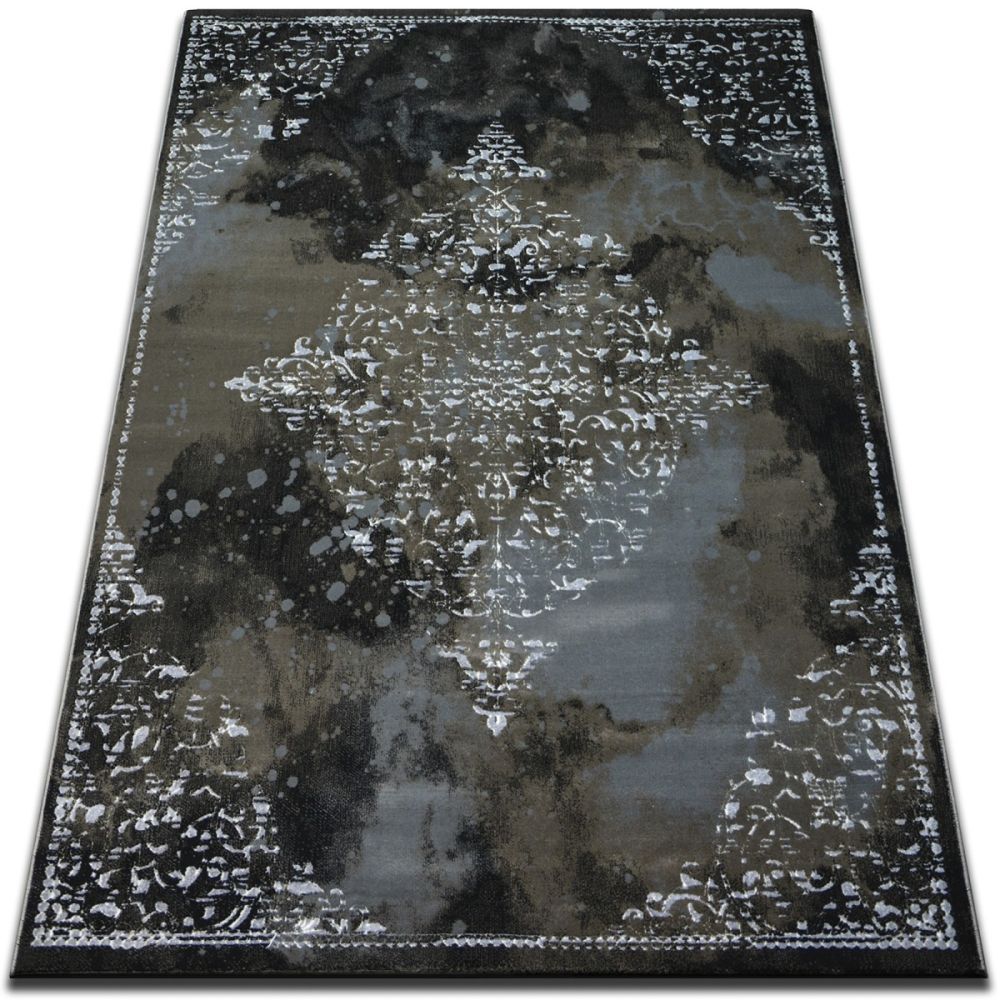 Dywany Lusczow Kusový koberec VOGUE 478 černý / hnědý, velikost 200x290 - Houseland.cz
