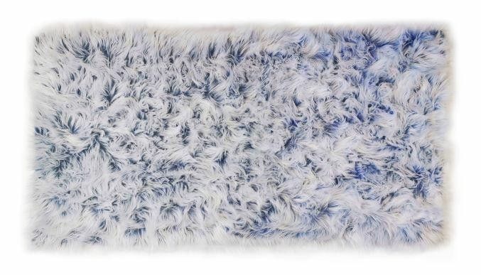 Kontrast Kusový koberec s vysokým vlasem OMBRE 80 x 140 cm - modrý - Houseland.cz
