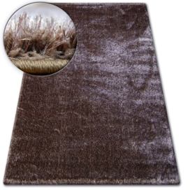 Dywany Lusczow Kusový koberec SHAGGY VERONA MIKE hnědý, velikost 133x190