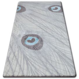 Dywany Lusczow Kusový koberec AKRYLOVÝ PATARA 0052 Krémový/Tyrkysový, velikost 160x235