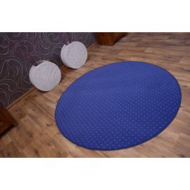 Dywany Lusczow Kulatý koberec AKTUA Breny modrý, velikost kruh 100