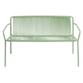 Pedrali Zelená kovová zahradní lavice Tribeca 3666 120 cm