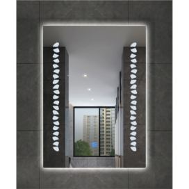   IREDA Koupelnové zrcadlo s LED osvětlením, 80 x 60 cm\r\n