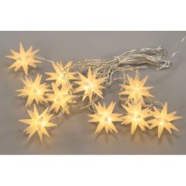Nexos Dekorativní LED řetěz - hvězda - 10 LED, teple bílá MINI