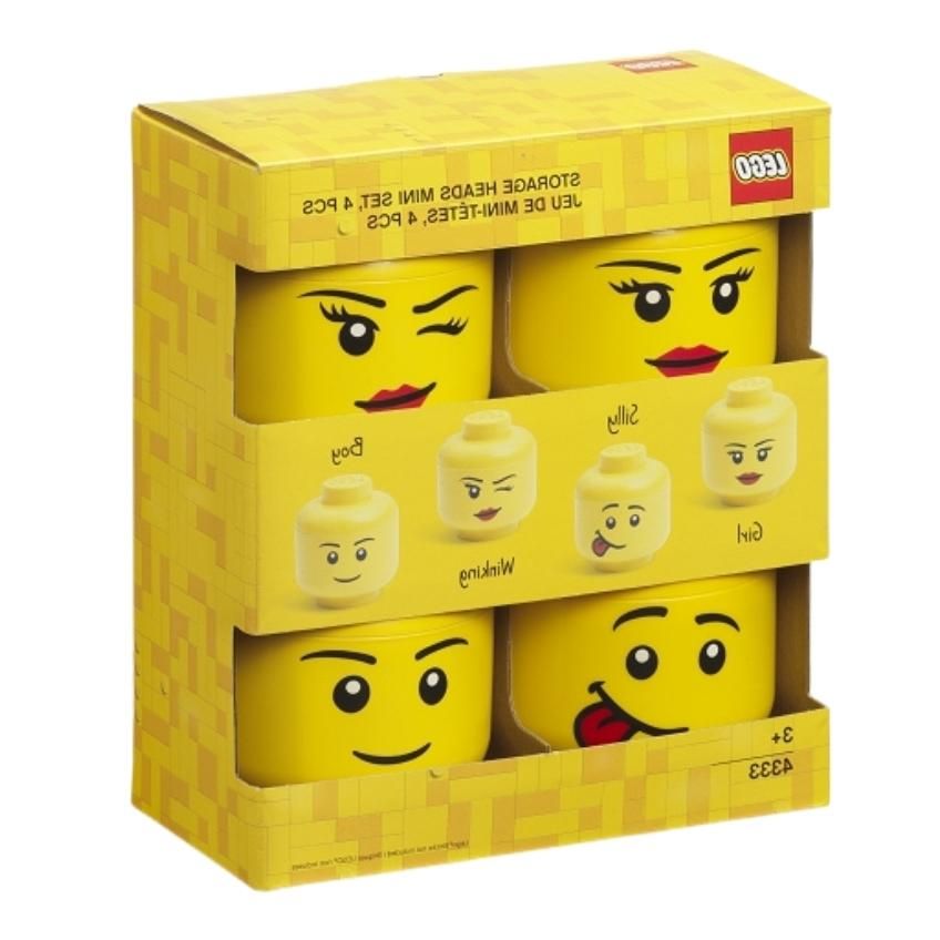 Lego® Set čtyř žlutých úložných boxů LEGO® mini - Designovynabytek.cz