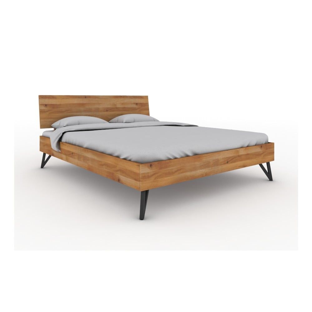 Dvoulůžková postel z dubového dřeva 160x200 cm Golo 2 - The Beds - Bonami.cz