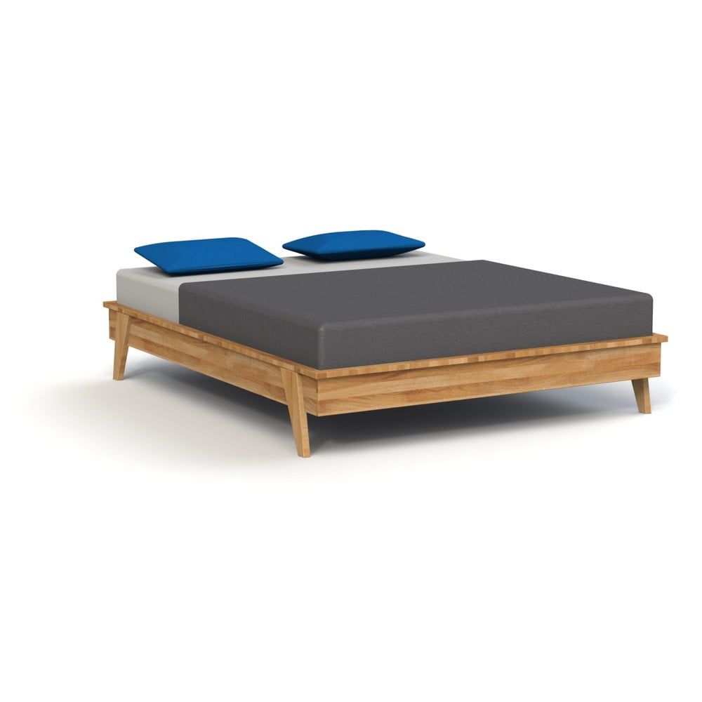 Dvoulůžková postel z dubového dřeva 140x200 cm Retro - The Beds - Bonami.cz