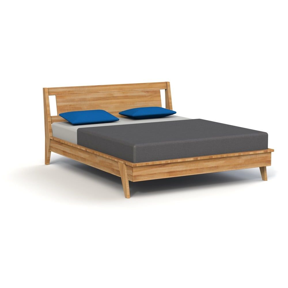 Dvoulůžková postel z dubového dřeva 140x200 cm Retro 1 - The Beds - Bonami.cz