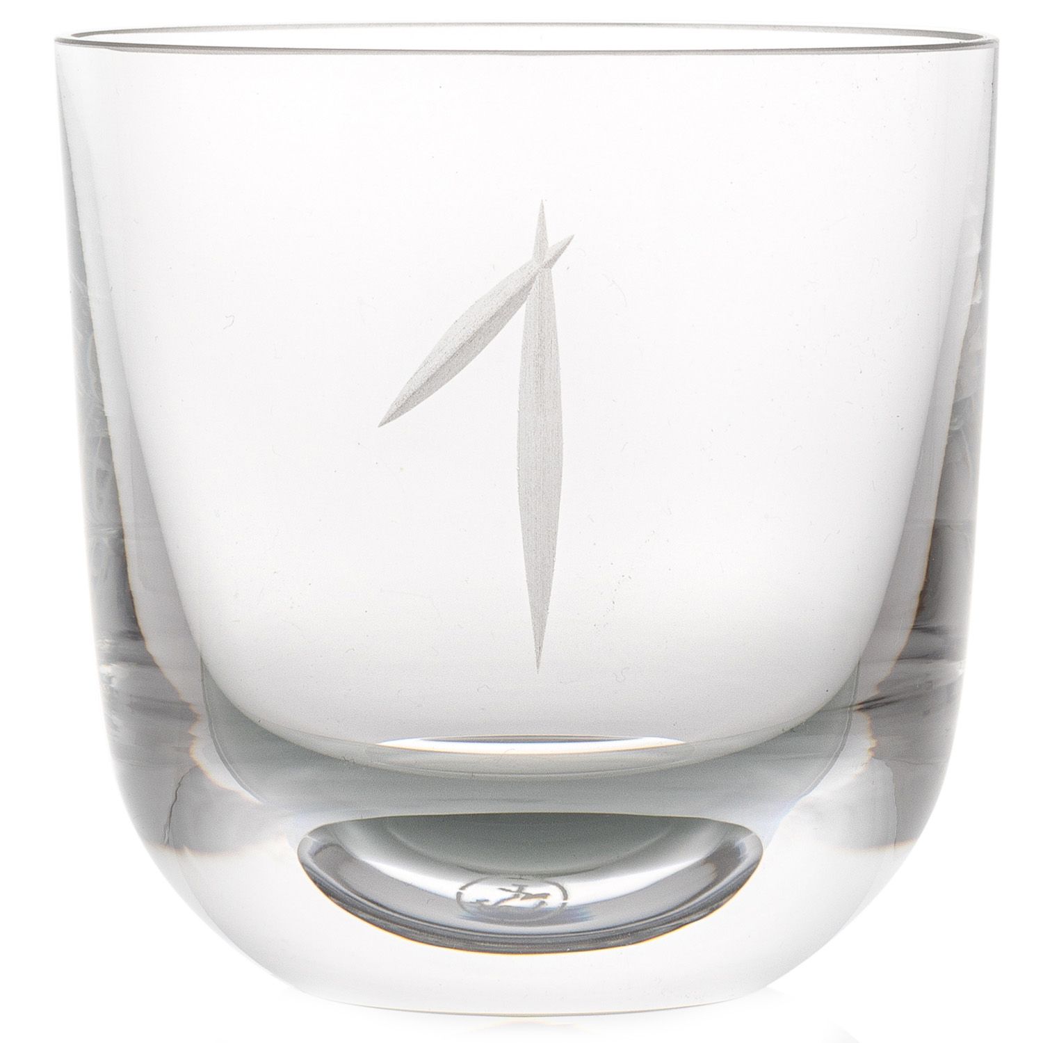 Rückl designové sklenice na vodu Numbers Crystal Glass Clear - DESIGNPROPAGANDA