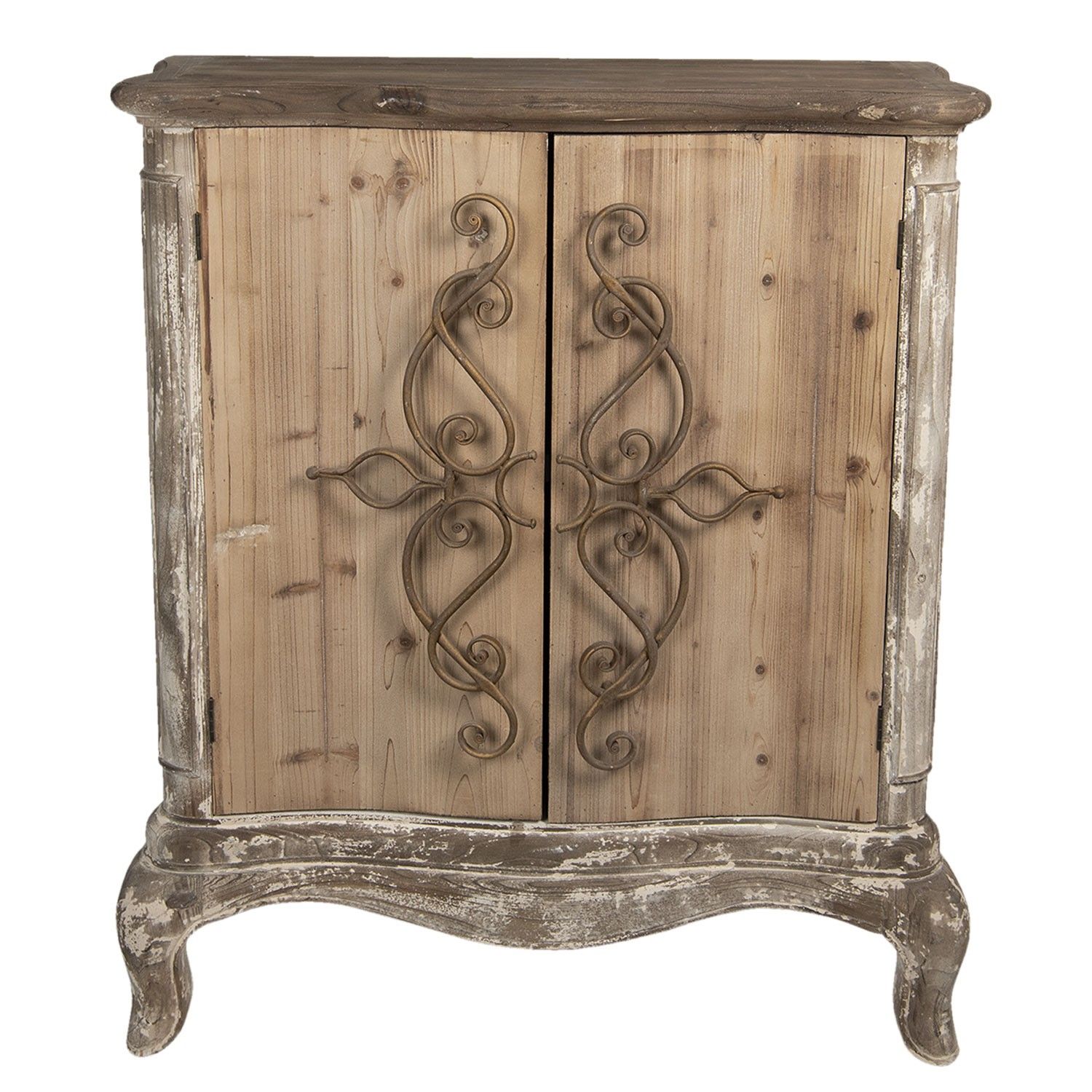 Dřevěná skříňka Daniela - 98*39*111 cm Clayre & Eef - LaHome - vintage dekorace