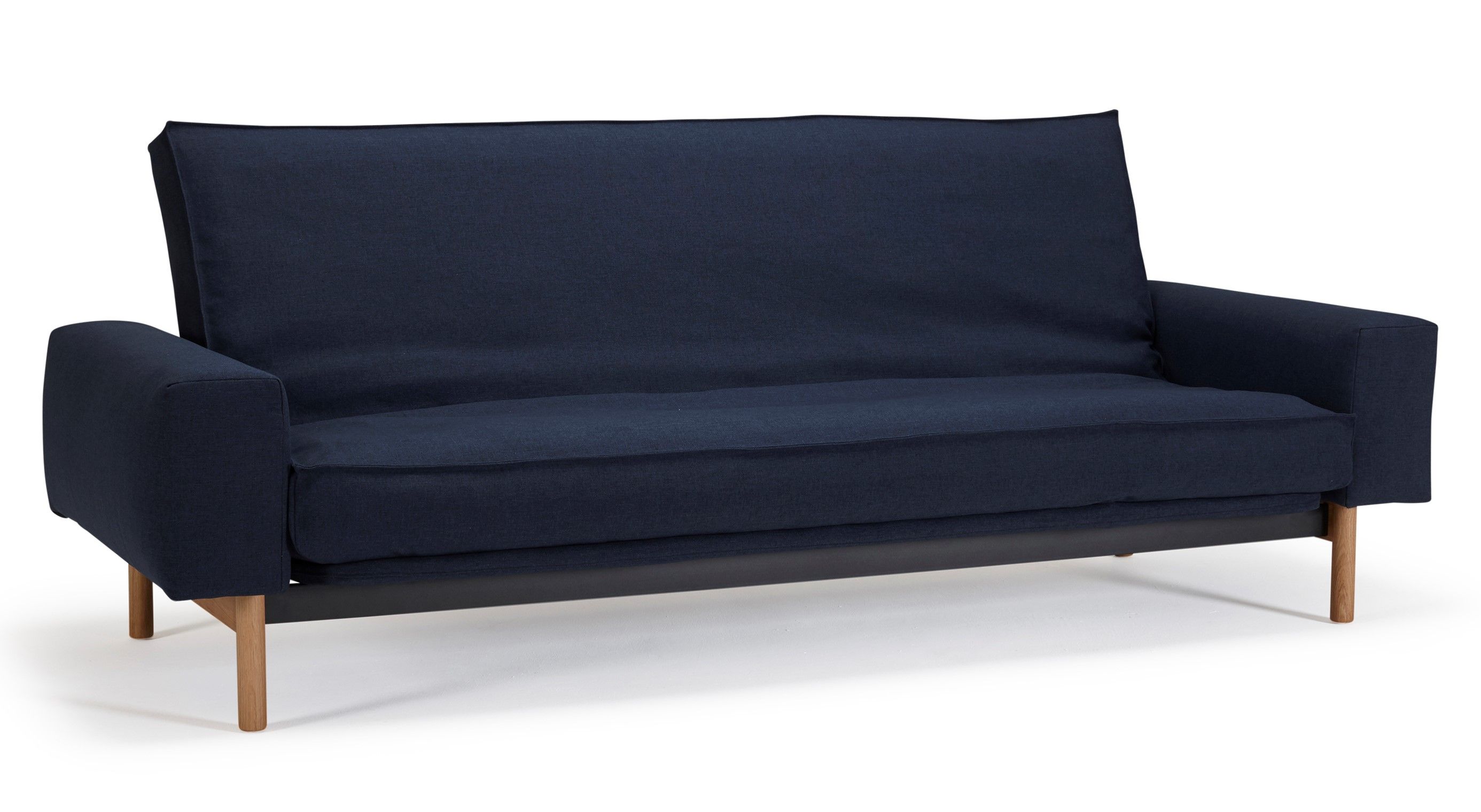 INNOVATION - Rozkládací sedačka MIMER tmavě modrá - snímatelný potah - 