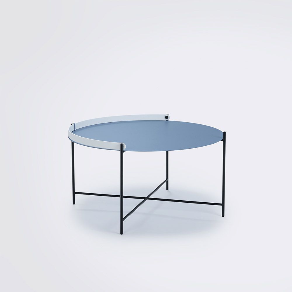 Houe Denmark - Konferenční stolek EDGE, 76 cm, modrá - 