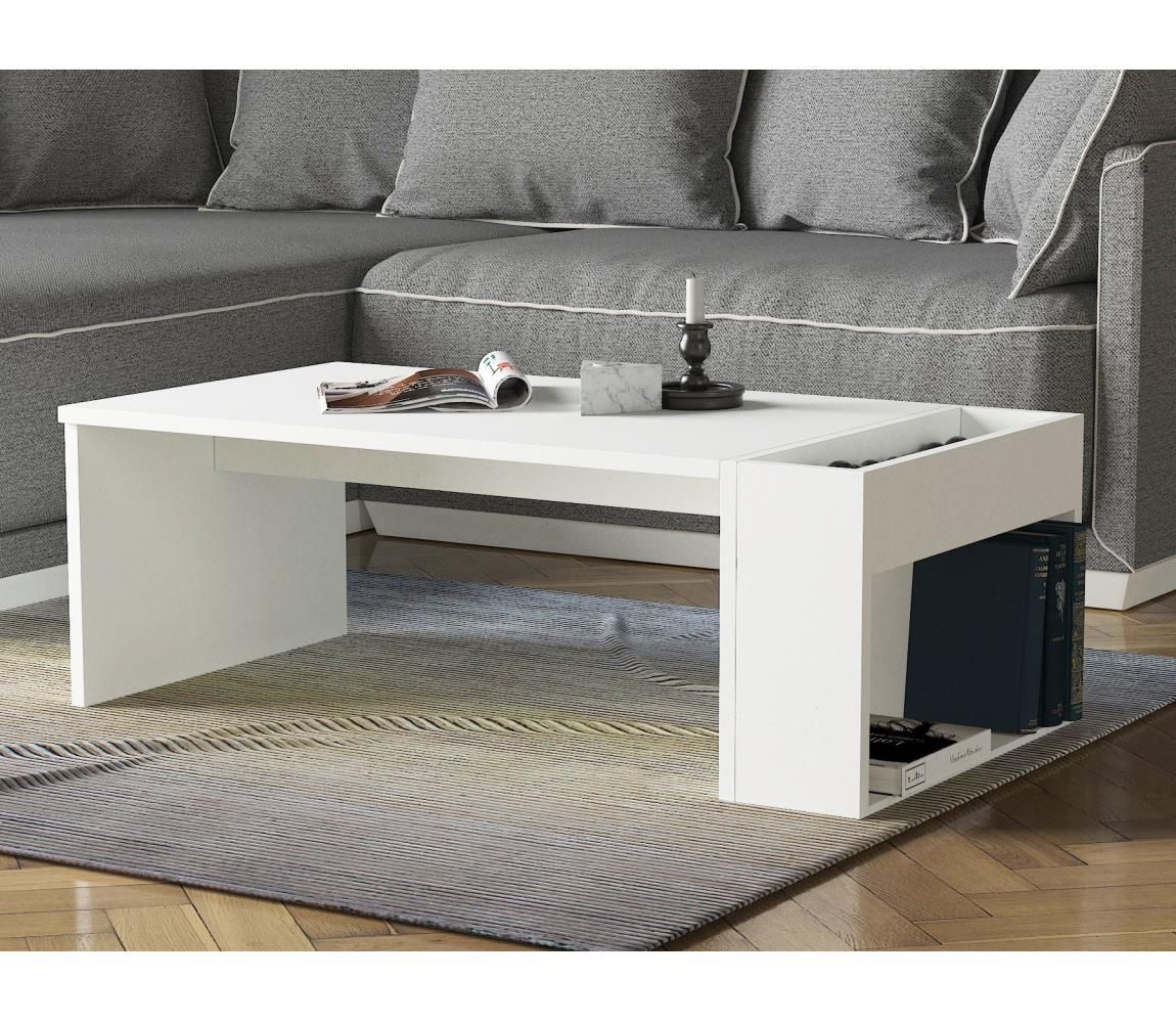  Konferenční stolek VIEW 34x95 cm bílá  -  Svět-svítidel.cz