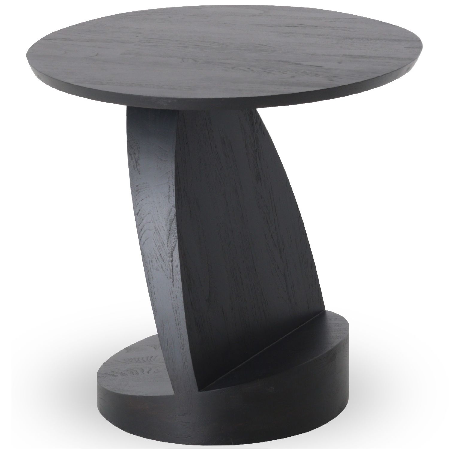 Ethnicraft designové odkládací stolky Teak Oblic Black Table - DESIGNPROPAGANDA