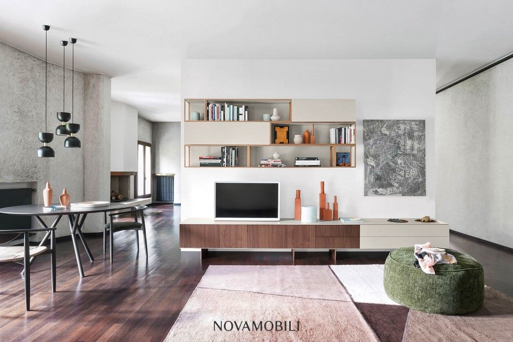 NOVAMOBILI - Obývací stěna Pontile + Outline - 