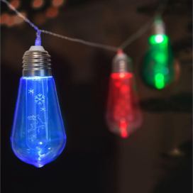  LED Vánoční řetěz 10xLED/2xAA 2,2m multicolor 
