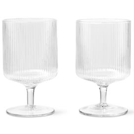 Ferm Living designové sklenice na víno Ripple Wine Glasses