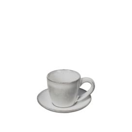 Kameninový šálek na espresso s podšálkem 50 ml Broste NORDIC SAND - pískový