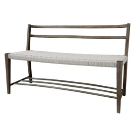 Přírodní dřevěná lavice s výpletem Limoges Bench - 120*47*77cm  Chic Antique